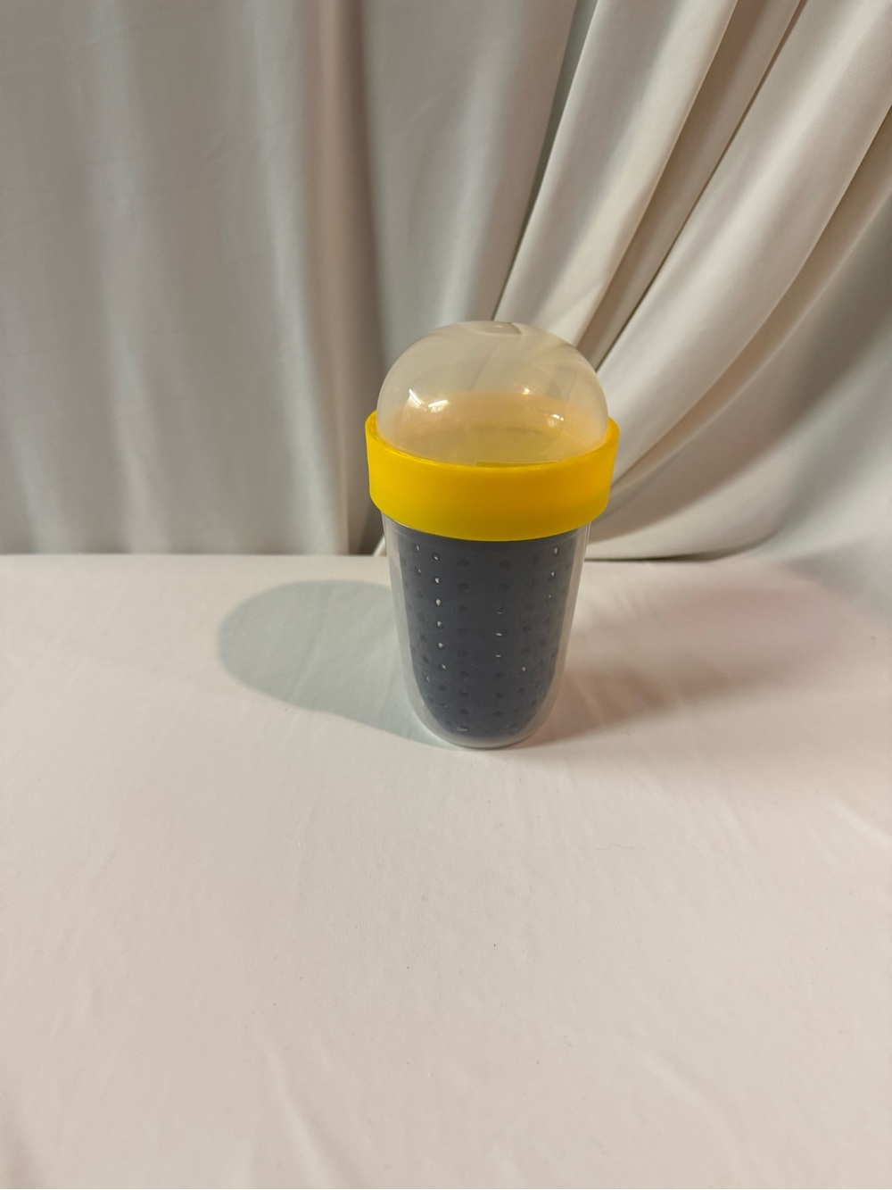 IKEA Yellow and Gray Snack Container with Dome Lid